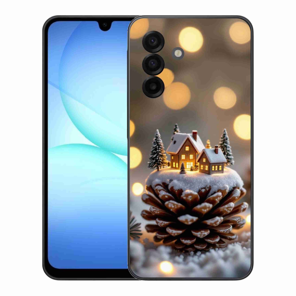 Gelový kryt mmCase na Samsung Galaxy A17 4G/5G - zimní vesnička