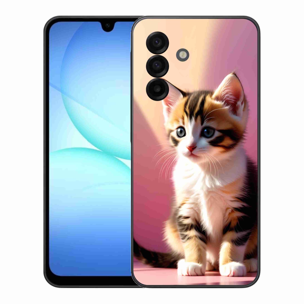 Gelový kryt mmCase na Samsung Galaxy A17 4G/5G - zvědavé kotě 2