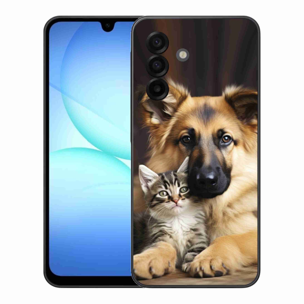 Gelový kryt mmCase na Samsung Galaxy A17 4G/5G - zvířecí přátelství