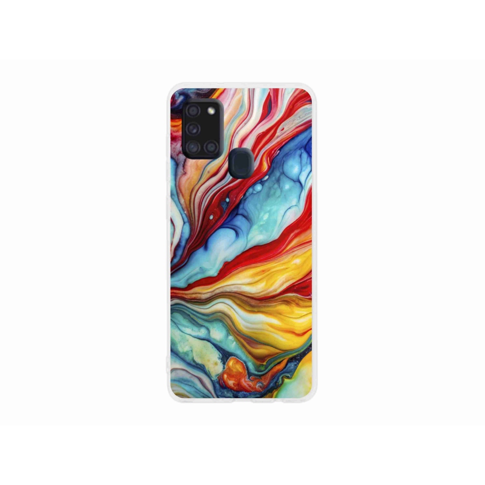 Gelový kryt mmCase na Samsung Galaxy A21s - abstraktní motiv 58