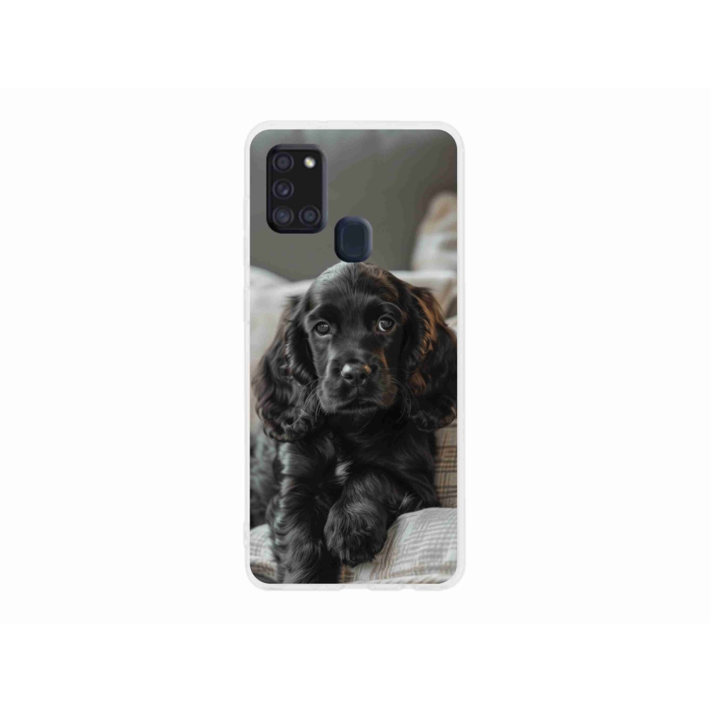 Gelový kryt mmCase na Samsung Galaxy A21s - anglický kokršpaněl