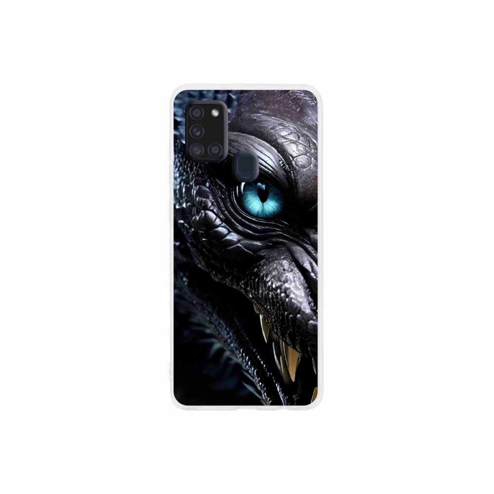 Gelový kryt mmCase na Samsung Galaxy A21s - dračí pohled