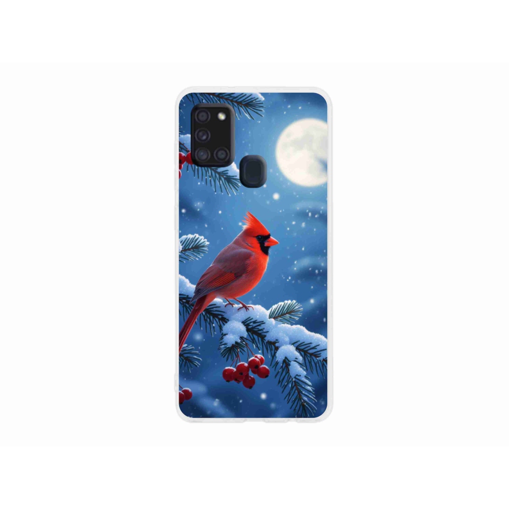 Gelový kryt mmCase na Samsung Galaxy A21s - kardinál červený