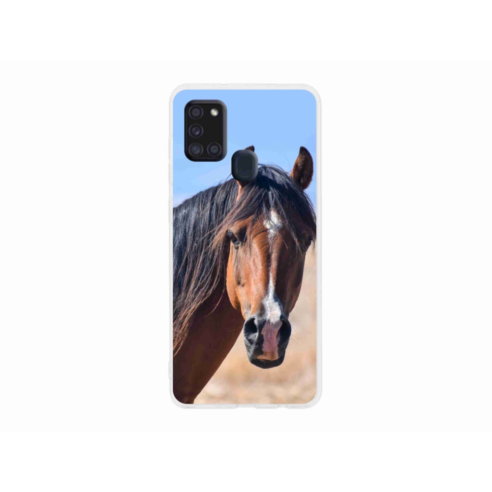 Gelový kryt mmCase na Samsung Galaxy A21s - klidný kůň