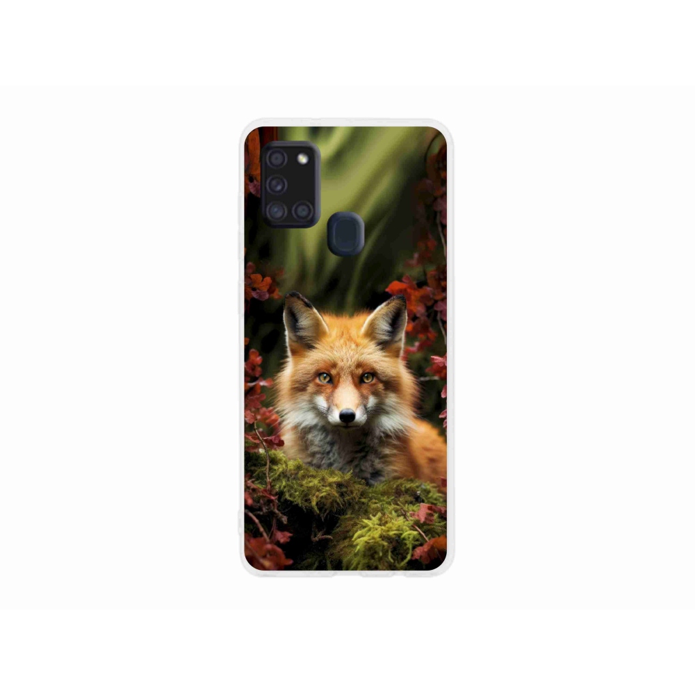 Gelový kryt mmCase na Samsung Galaxy A21s - liška v lese