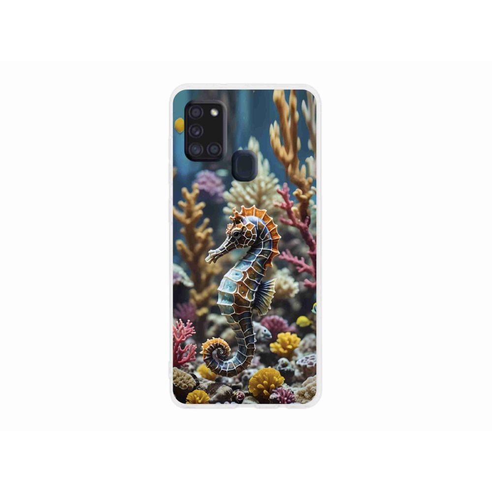 Gelový kryt mmCase na Samsung Galaxy A21s - mořský koník 2