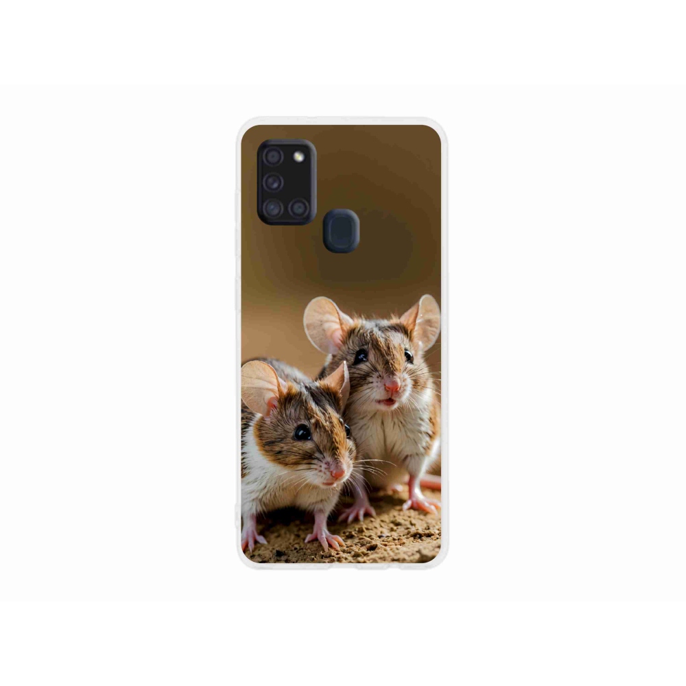 Gelový kryt mmCase na Samsung Galaxy A21s - myší duo
