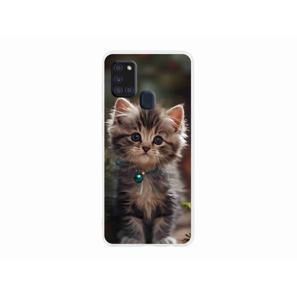 Gelový kryt mmCase na Samsung Galaxy A21s - roztomilé kotě 11