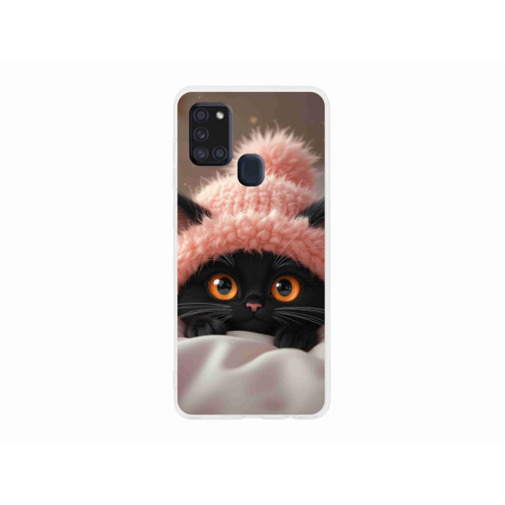 Gelový kryt mmCase na Samsung Galaxy A21s - roztomilé kotě 7