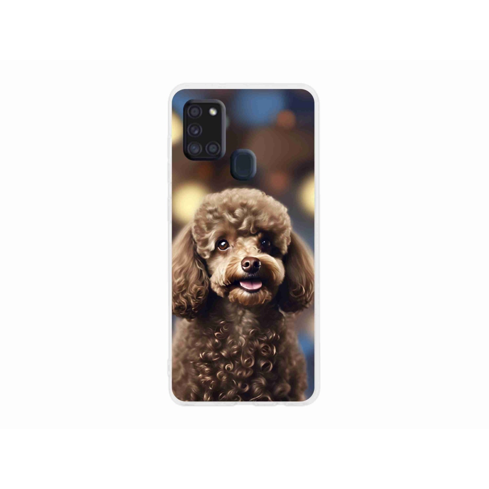 Gelový kryt mmCase na Samsung Galaxy A21s - roztomilý pudl
