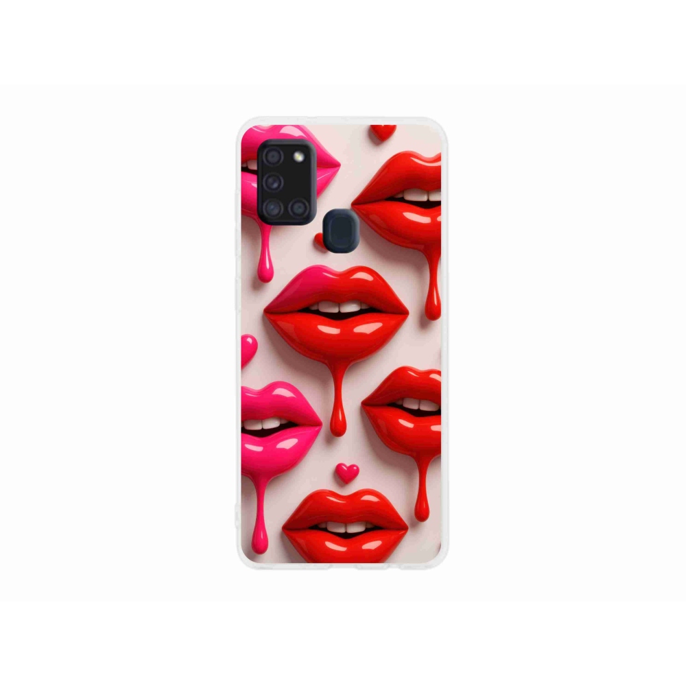 Gelový kryt mmCase na Samsung Galaxy A21s - rty 2
