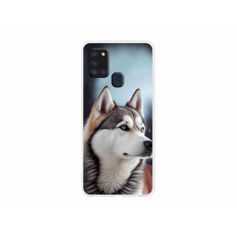 Gelový kryt mmCase na Samsung Galaxy A21s - sibiřský husky