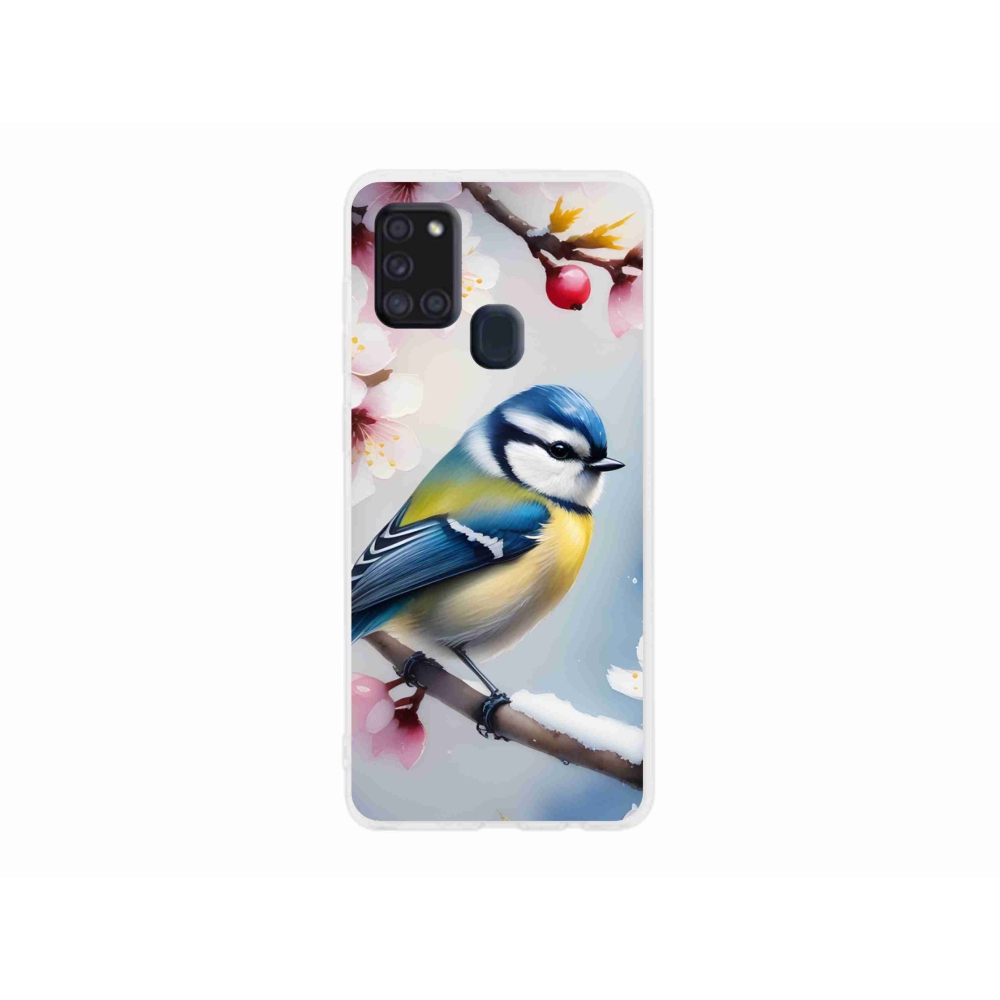 Gelový kryt mmCase na Samsung Galaxy A21s - sýkorka