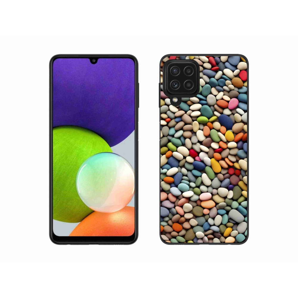 Gelový kryt mmCase na Samsung Galaxy A22 4G - barevné kamínky 2