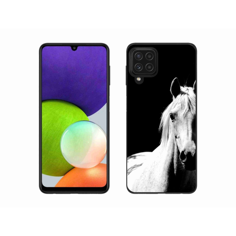 Gelový kryt mmCase na Samsung Galaxy A22 4G - bílý kůň 5