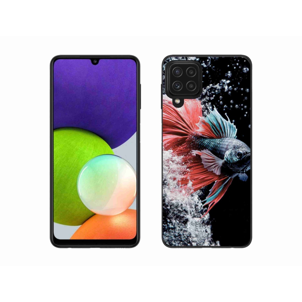 Gelový kryt mmCase na Samsung Galaxy A22 4G - bojovnice pestrá
