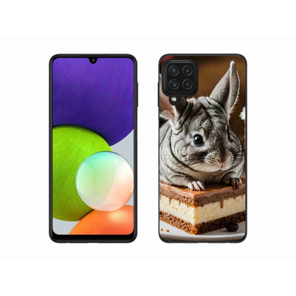 Gelový kryt mmCase na Samsung Galaxy A22 4G - činčila