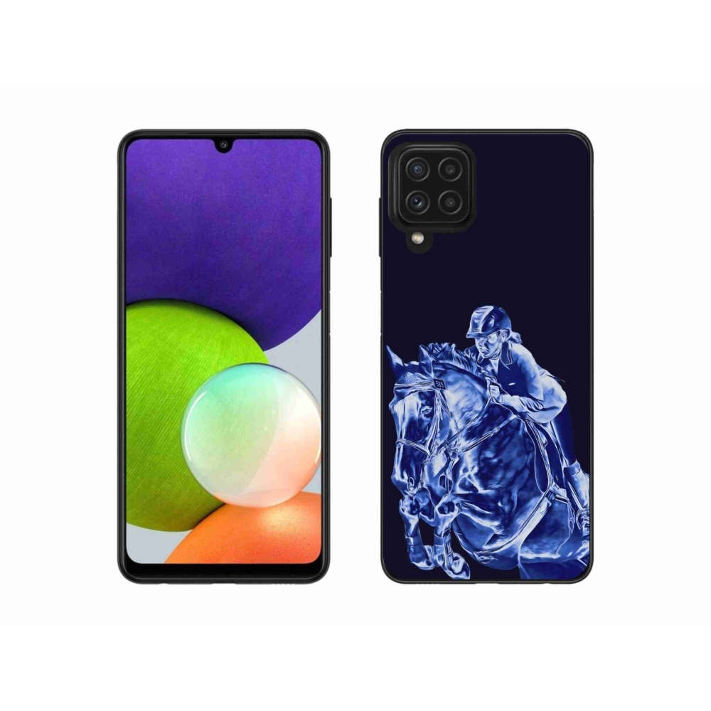 Gelový kryt mmCase na Samsung Galaxy A22 4G - dostihový kůň