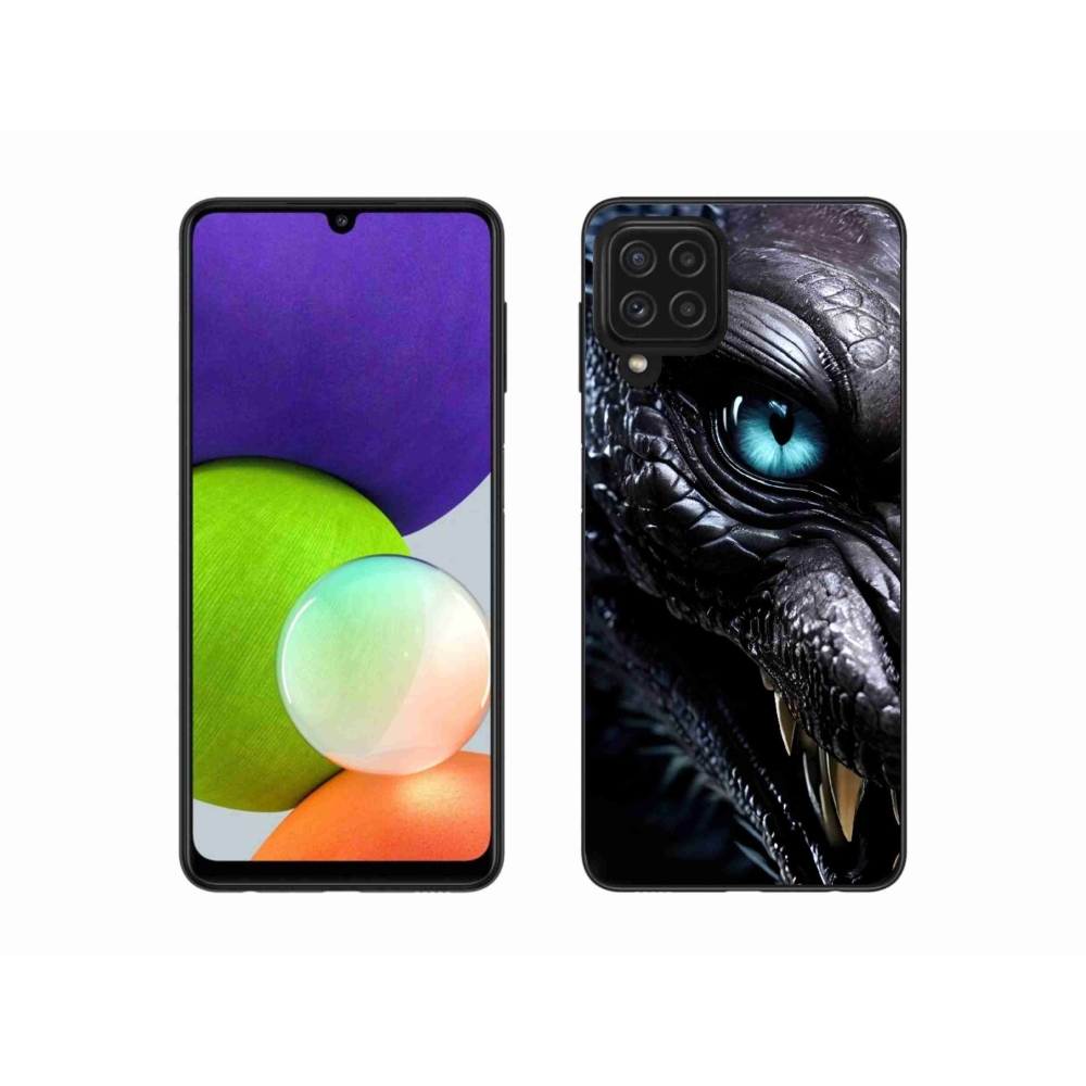 Gelový kryt mmCase na Samsung Galaxy A22 4G - dračí pohled