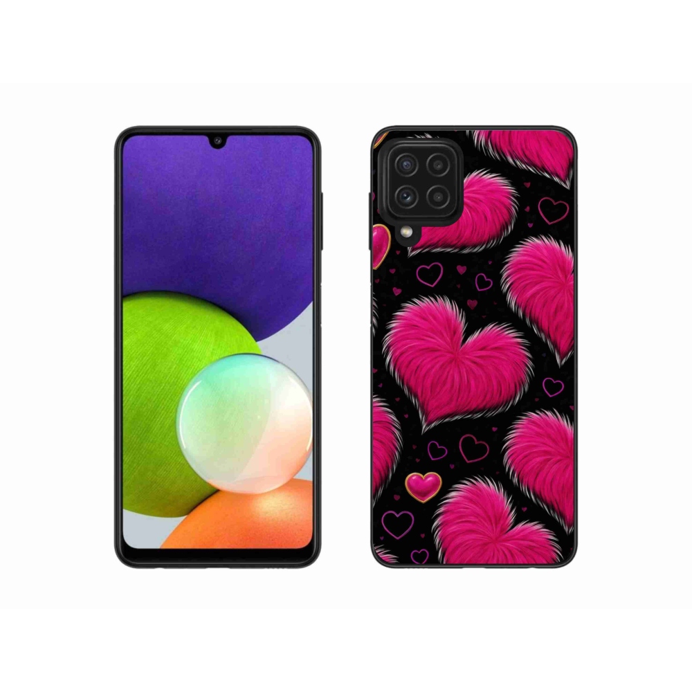 Gelový kryt mmCase na Samsung Galaxy A22 4G - hebká srdce