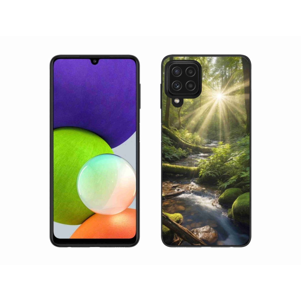 Gelový kryt mmCase na Samsung Galaxy A22 4G - hlubina lesa