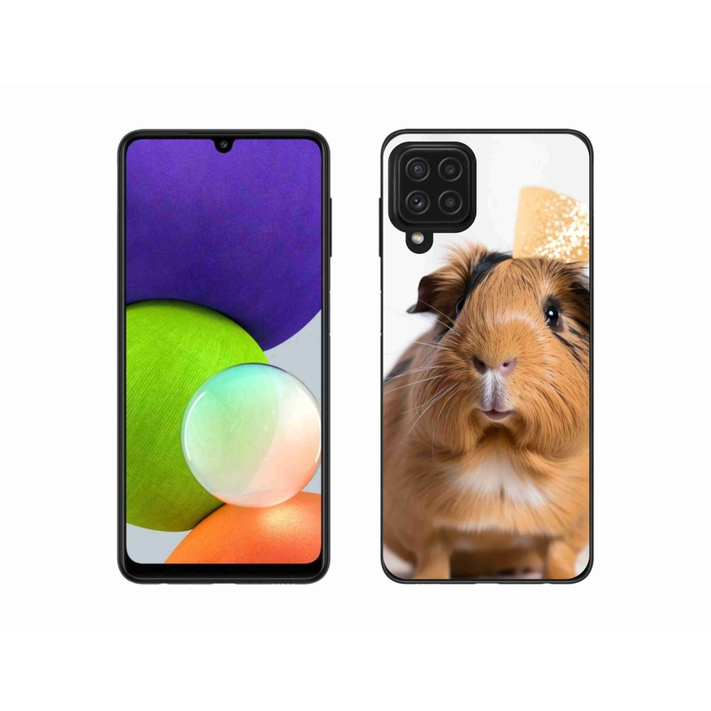 Gelový kryt mmCase na Samsung Galaxy A22 4G - hnědé morče