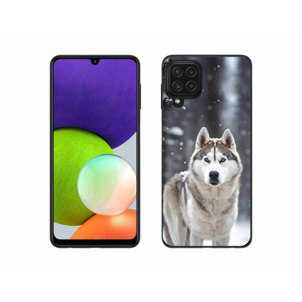 Gelový kryt mmCase na Samsung Galaxy A22 4G - husky 2