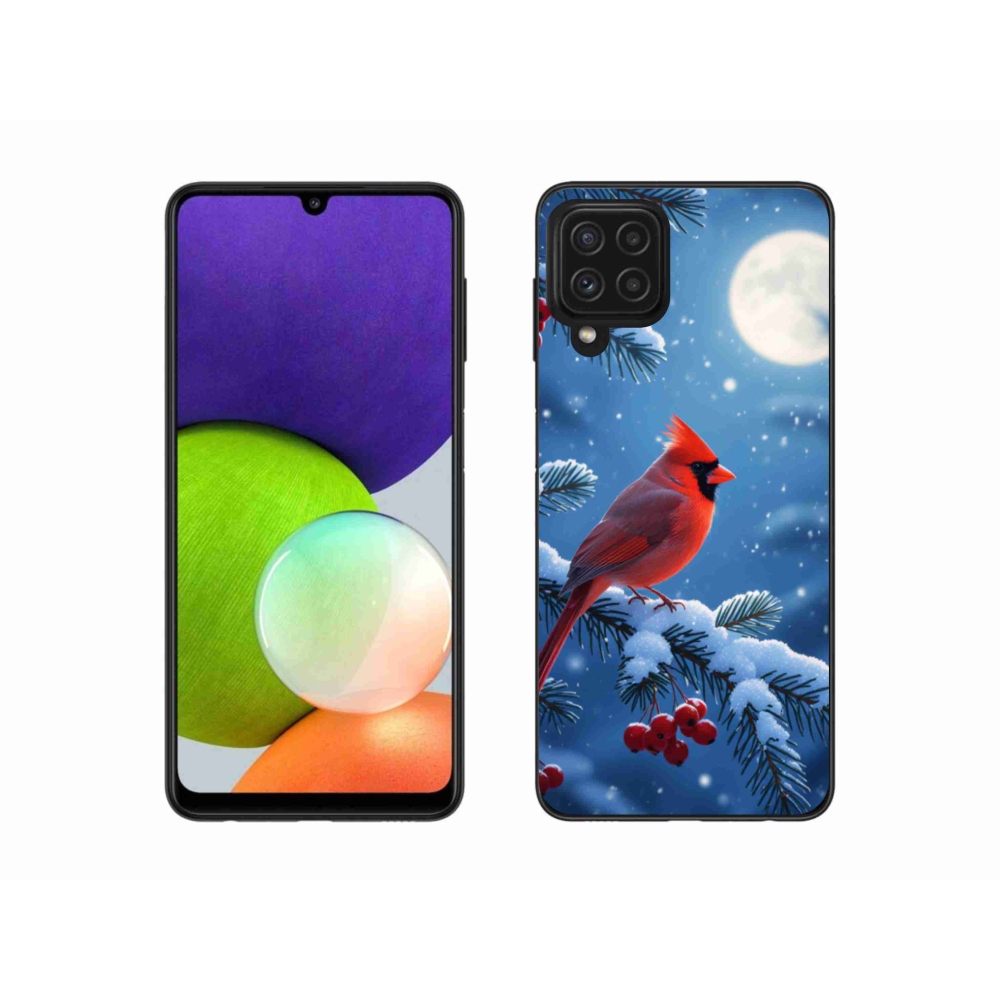 Gelový kryt mmCase na Samsung Galaxy A22 4G - kardinál červený