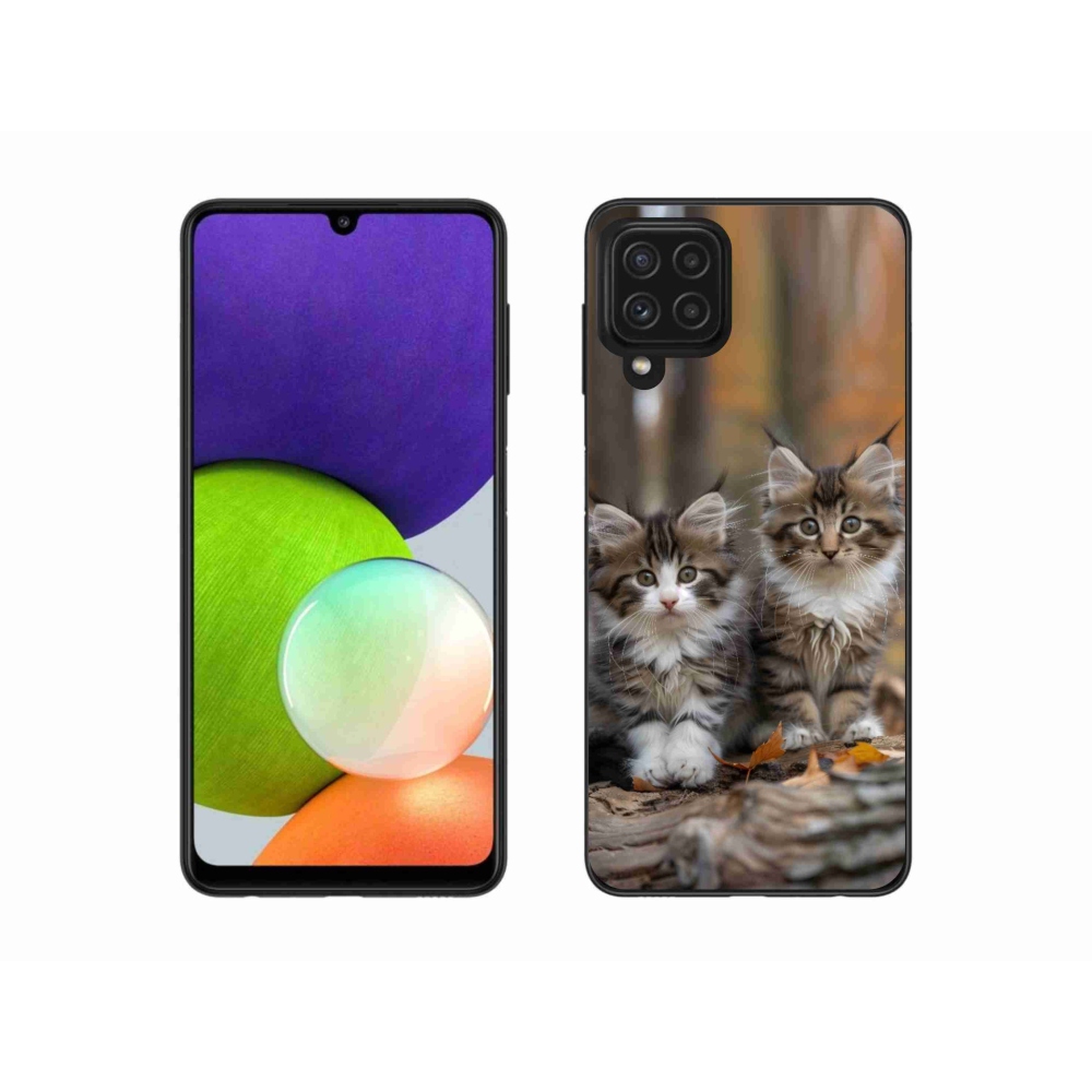 Gelový kryt mmCase na Samsung Galaxy A22 4G - kočičí duo 3