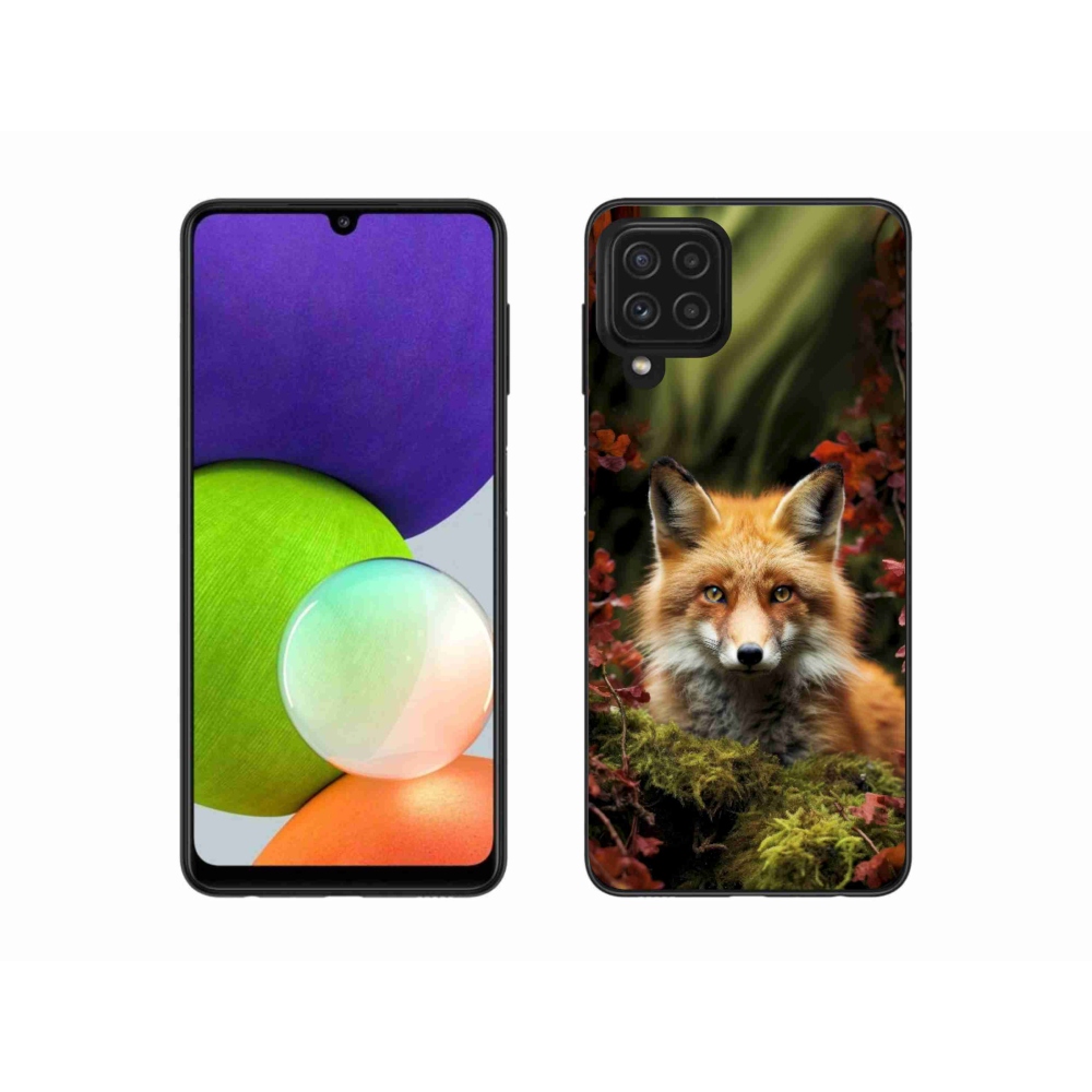 Gelový kryt mmCase na Samsung Galaxy A22 4G - liška v lese