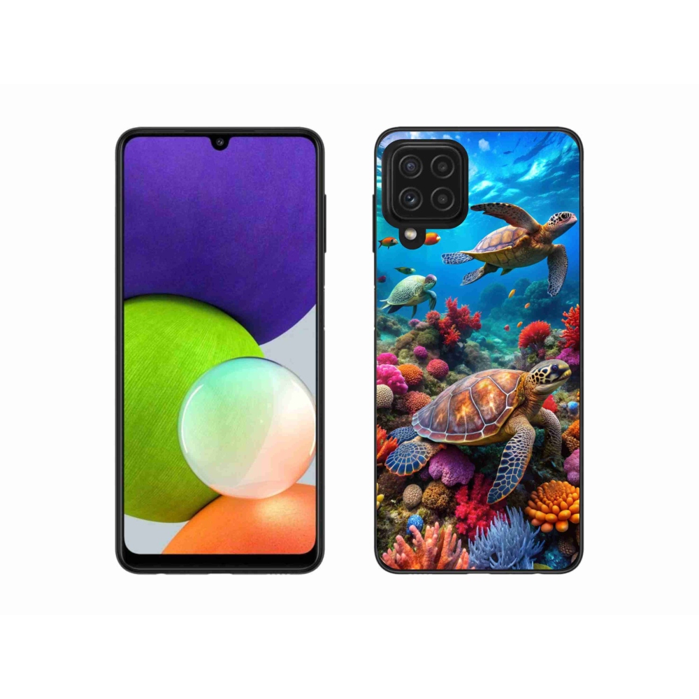 Gelový kryt mmCase na Samsung Galaxy A22 4G - mořský svět 2