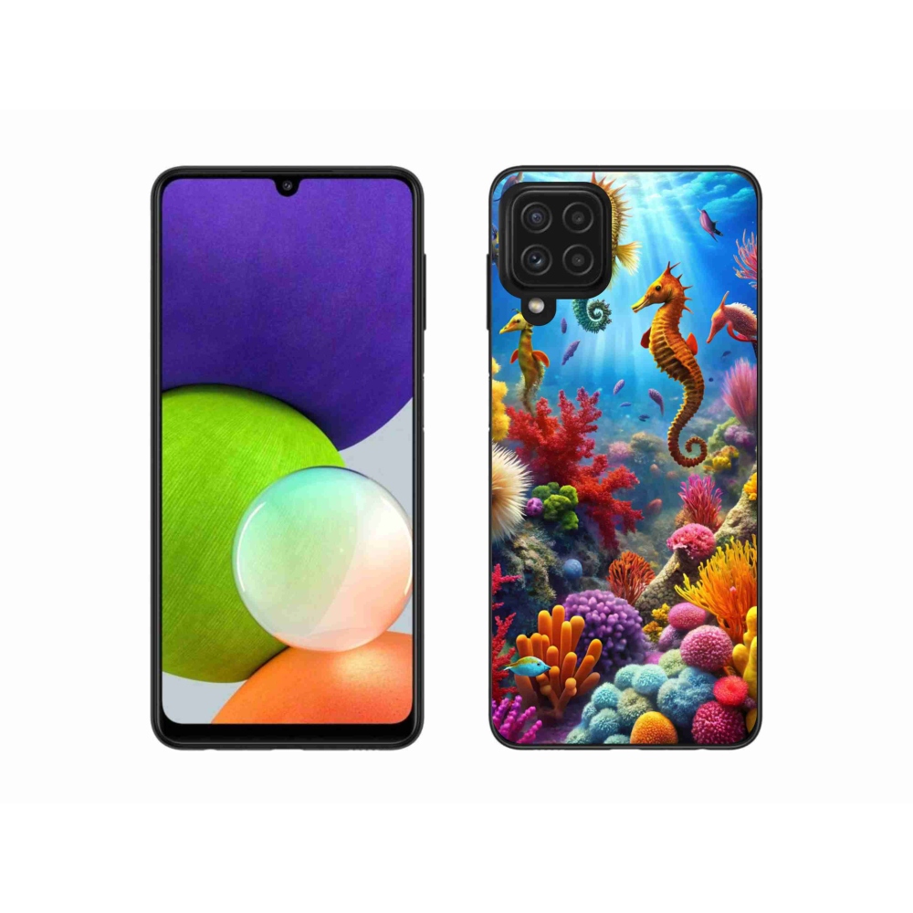 Gelový kryt mmCase na Samsung Galaxy A22 4G - mořský svět 3