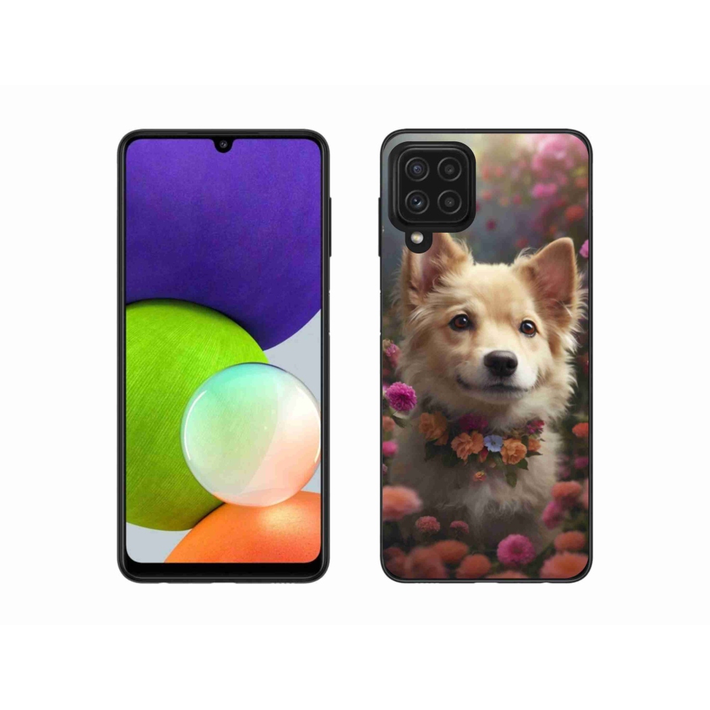 Gelový kryt mmCase na Samsung Galaxy A22 4G - německý špic