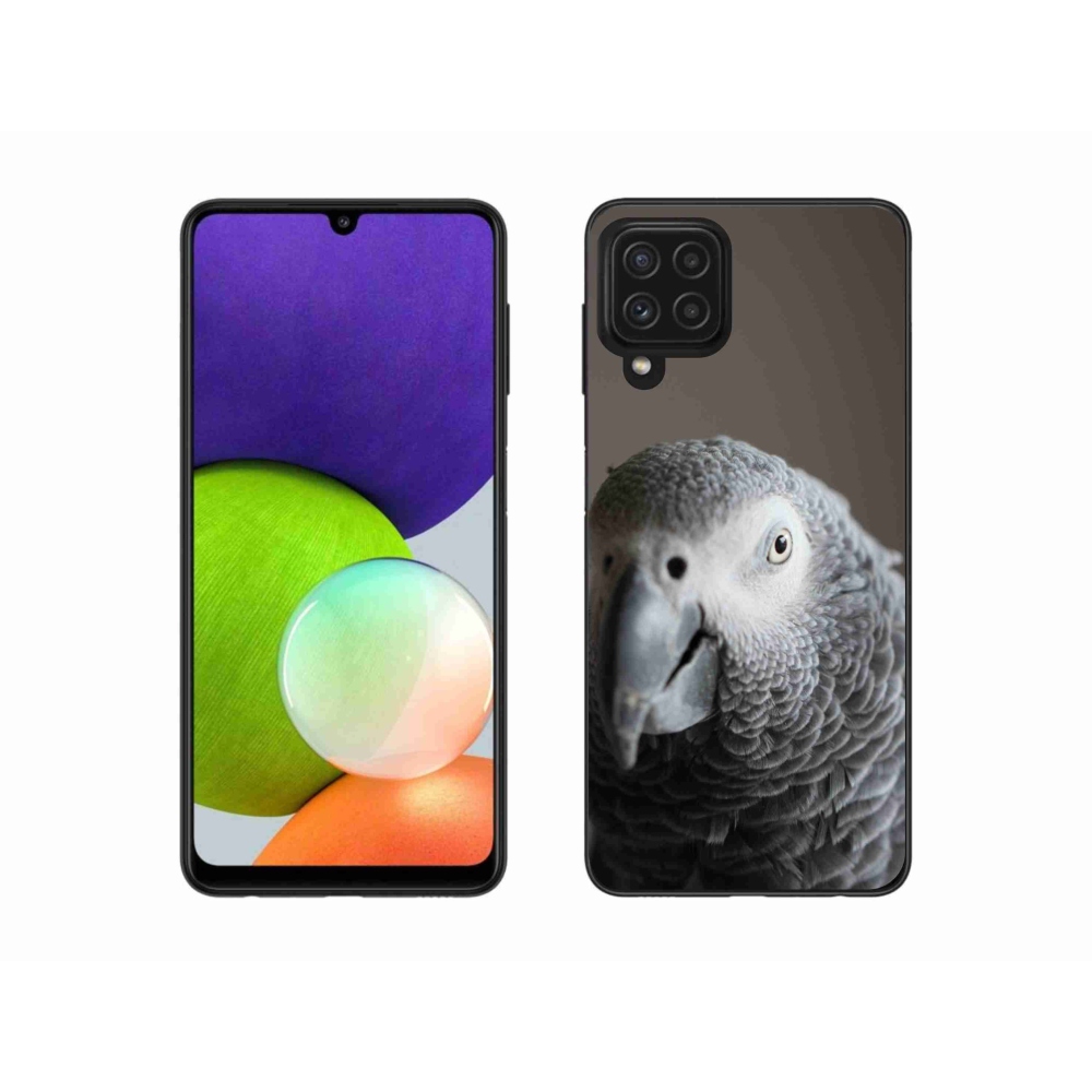 Gelový kryt mmCase na Samsung Galaxy A22 4G - papoušek žako 2