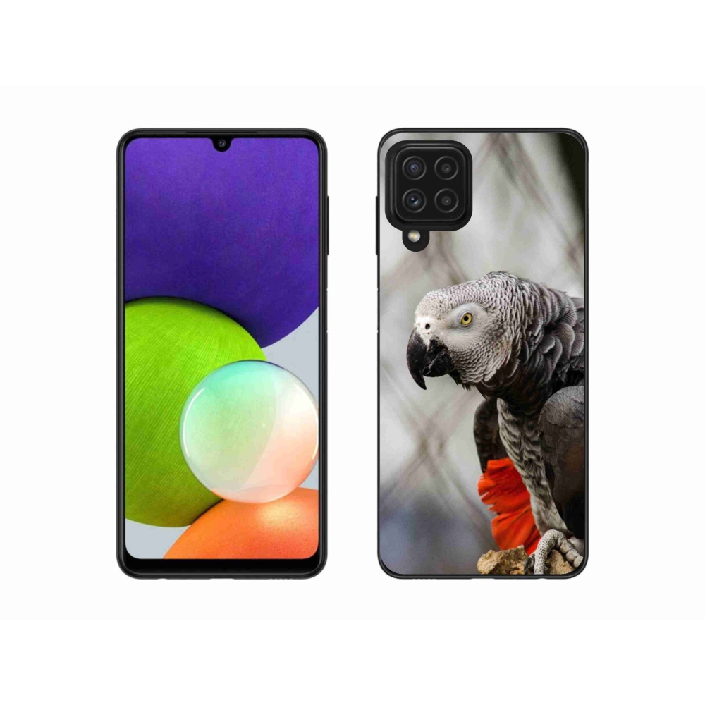 Gelový kryt mmCase na Samsung Galaxy A22 4G - papoušek žako 3