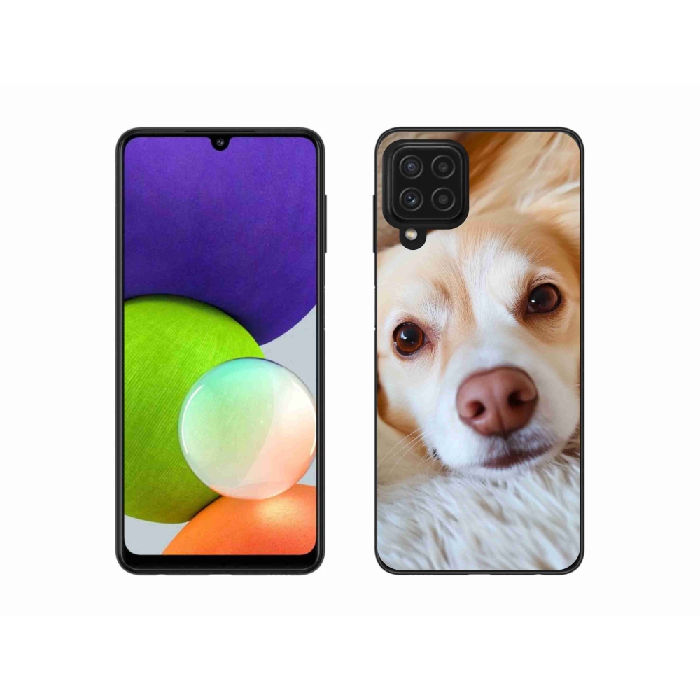Gelový kryt mmCase na Samsung Galaxy A22 4G - Roztomilá čivava