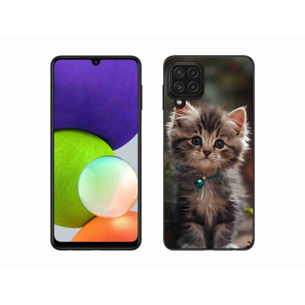 Gelový kryt mmCase na Samsung Galaxy A22 4G - roztomilé kotě 11