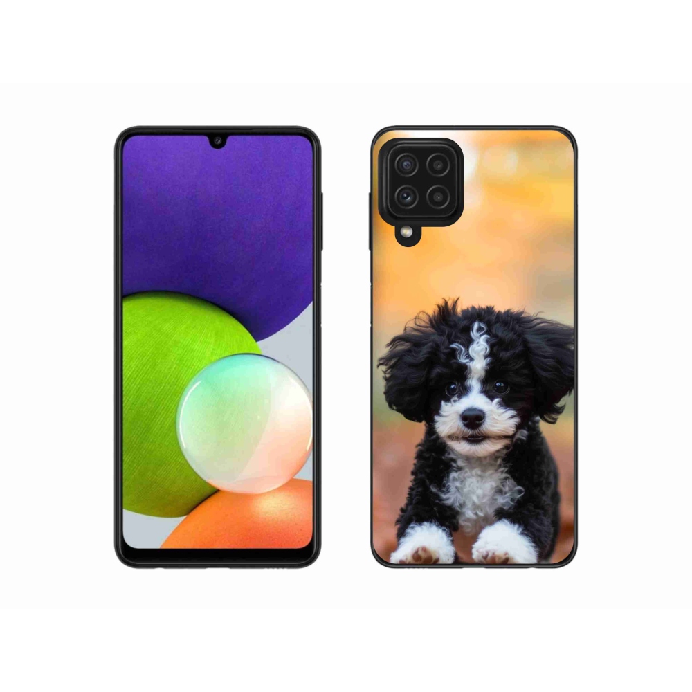 Gelový kryt mmCase na Samsung Galaxy A22 4G - roztomilé štěně 2