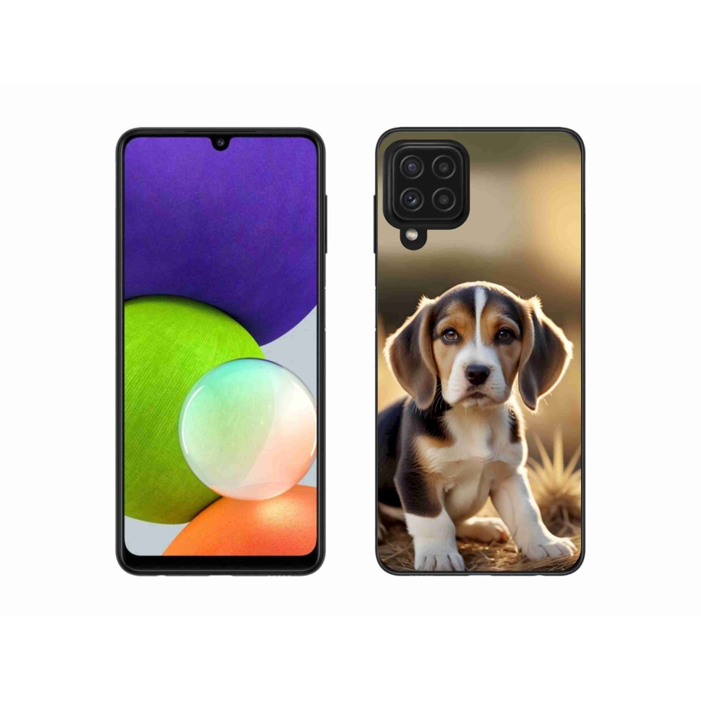 Gelový kryt mmCase na Samsung Galaxy A22 4G - roztomilý bígl