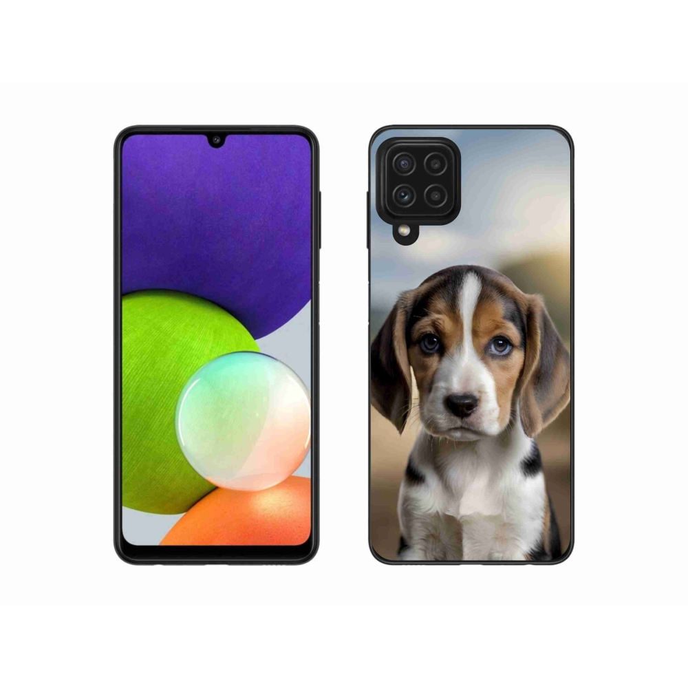 Gelový kryt mmCase na Samsung Galaxy A22 4G - roztomilý bígl