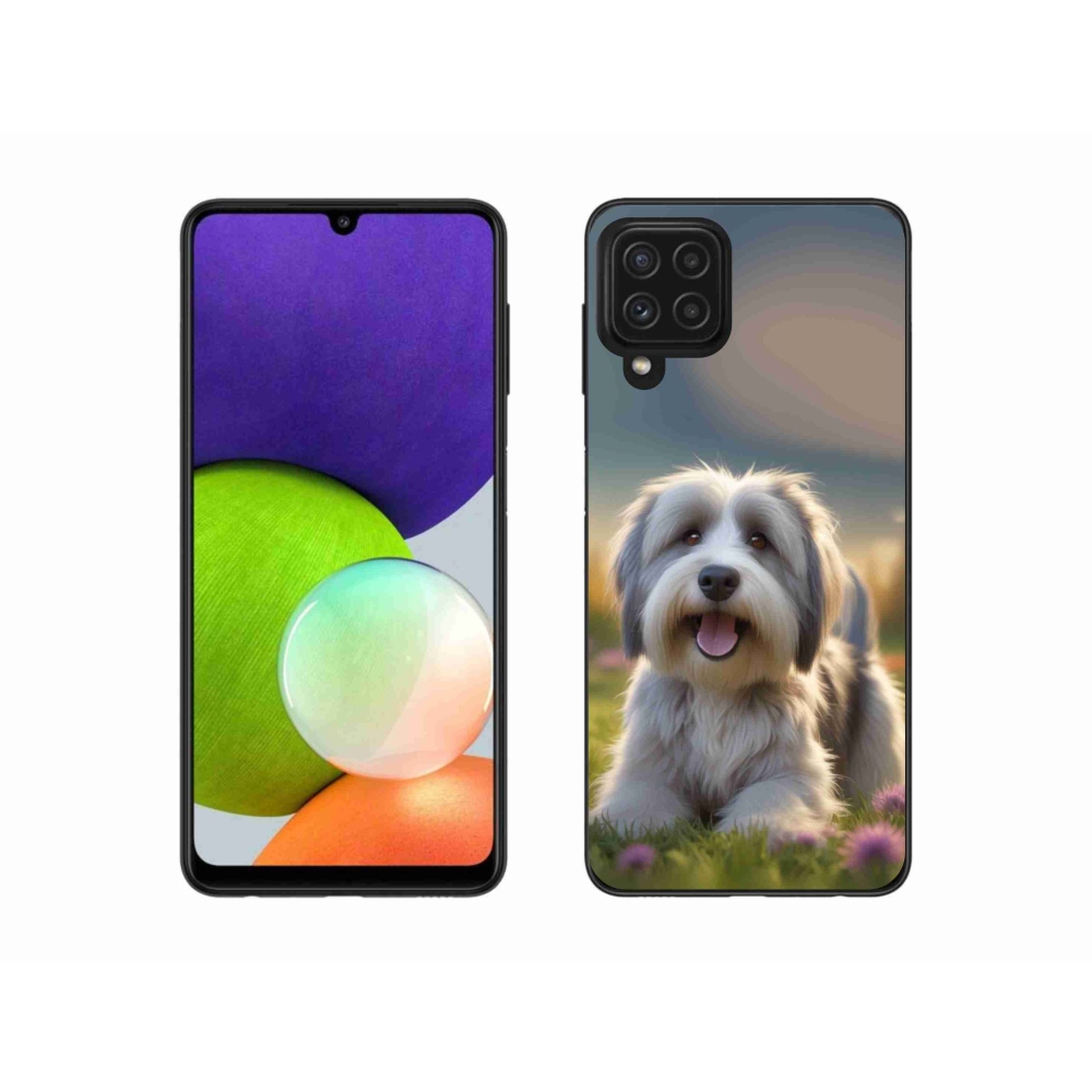 Gelový kryt mmCase na Samsung Galaxy A22 4G - roztomilý havanský psík