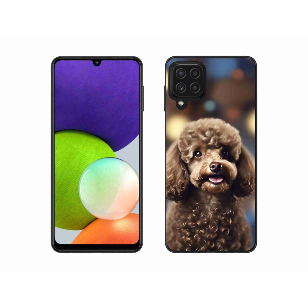 Gelový kryt mmCase na Samsung Galaxy A22 4G - roztomilý pudl