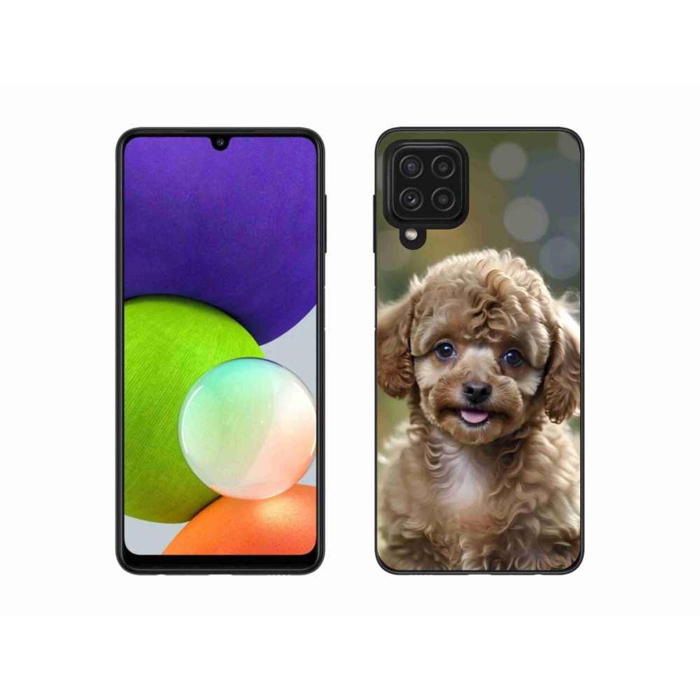 Gelový kryt mmCase na Samsung Galaxy A22 4G - roztomilý pudl