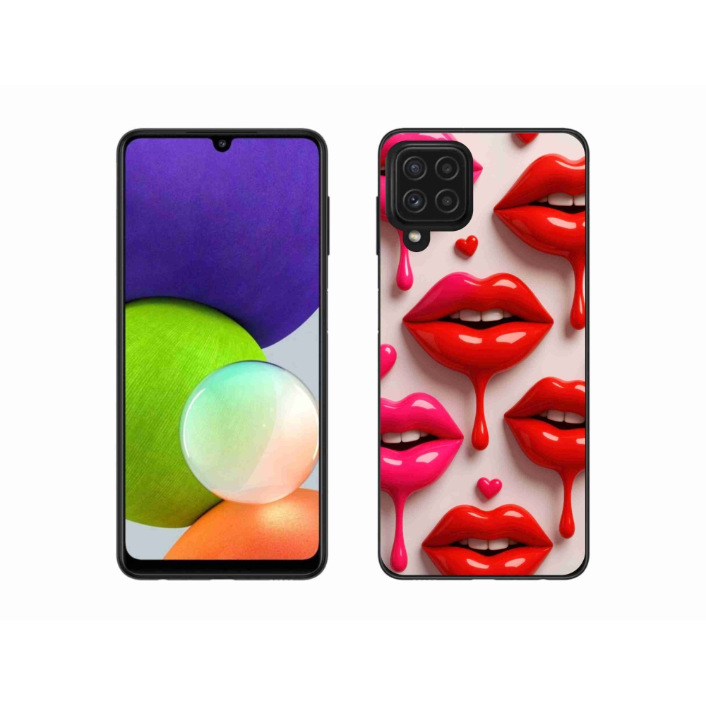 Gelový kryt mmCase na Samsung Galaxy A22 4G - rty 2