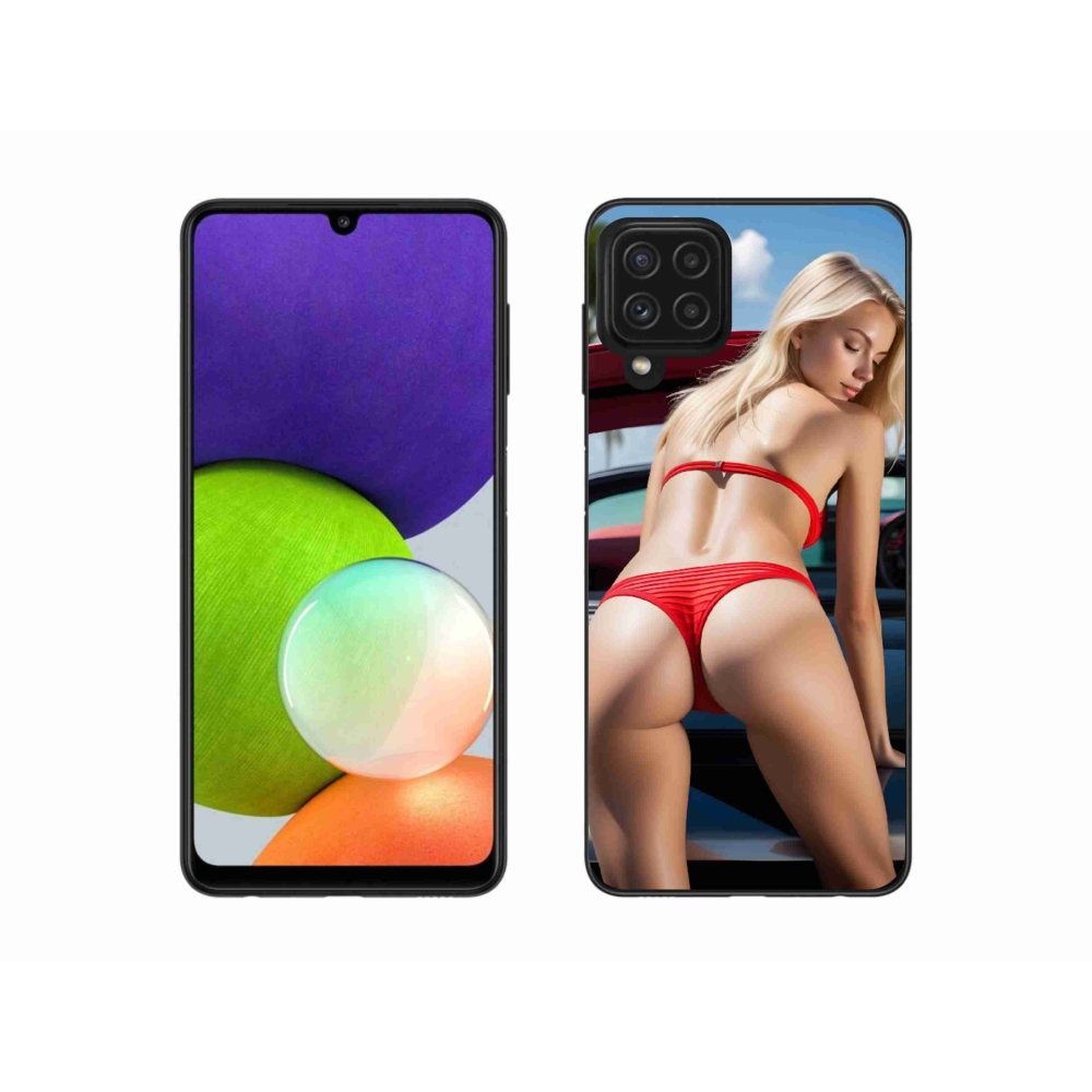 Gelový kryt mmCase na Samsung Galaxy A22 4G - sexy žena 2