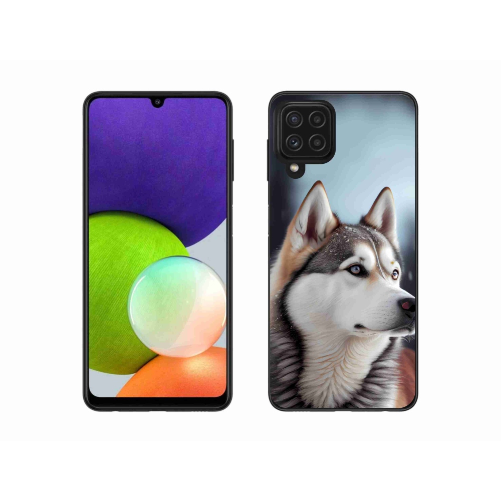 Gelový kryt mmCase na Samsung Galaxy A22 4G - sibiřský husky