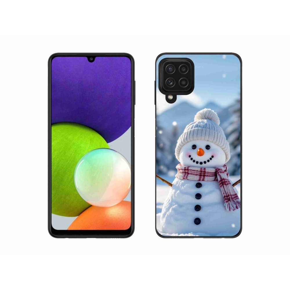 Gelový kryt mmCase na Samsung Galaxy A22 4G - sněhulák 3