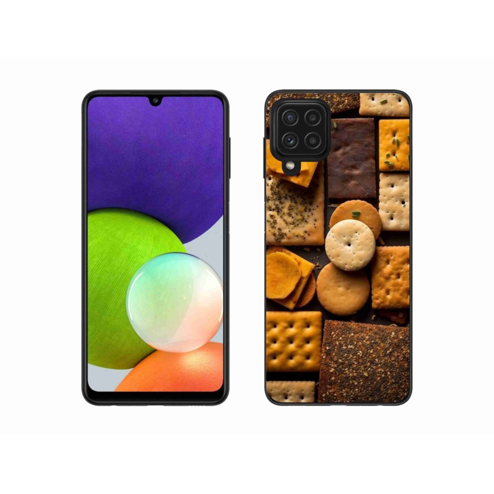 Gelový kryt mmCase na Samsung Galaxy A22 4G - sušenky