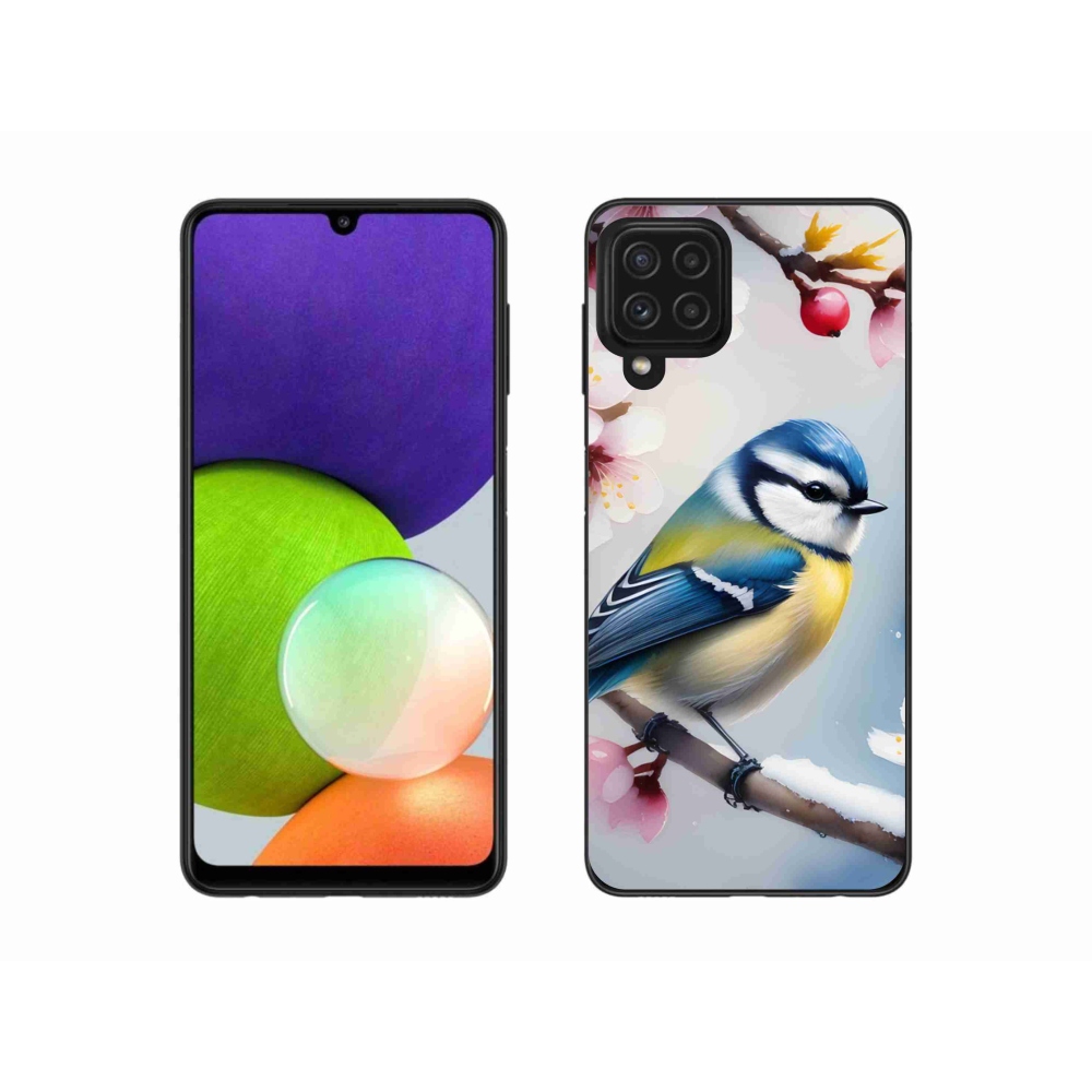 Gelový kryt mmCase na Samsung Galaxy A22 4G - sýkorka