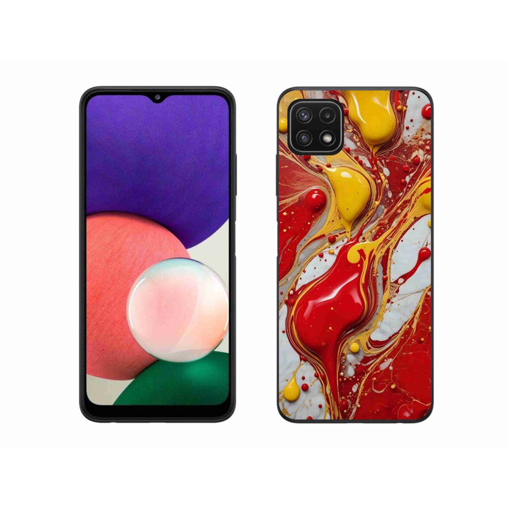 Gelový kryt mmCase na Samsung Galaxy A22 5G - abstraktní motiv 42